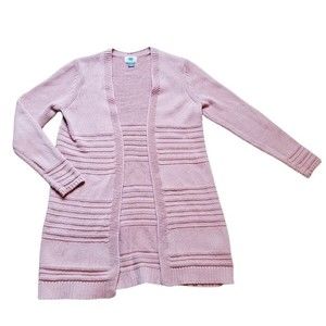 Blush Pink Old Navy Knit Open-Front Cardigan